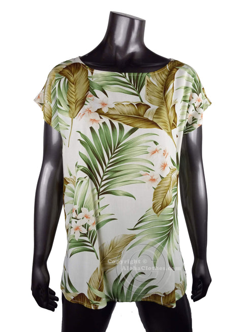 Plumeria Paradise Women's Hawaiian Tunic Top